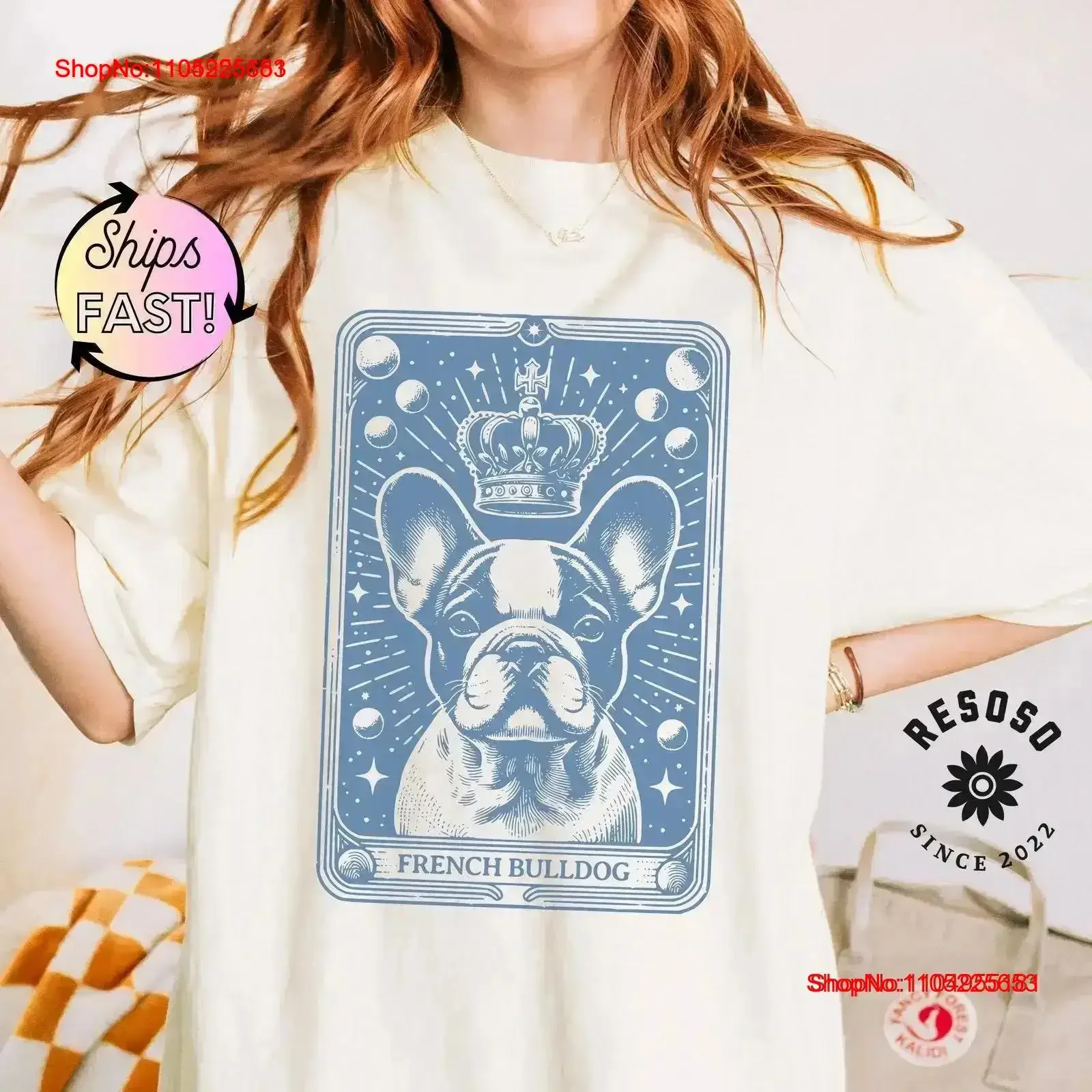 Frenchie Dog T Shirt French Bulldog Tarot for Owner Lover Mama vintage Washed Stylish streetwear Slightly Breathable vintage
Frenchie Dog T Shirt French Bulldog Tarot for Owner Lover Mama vintage Washed Stylish streetwear Slightly Breathable vintage