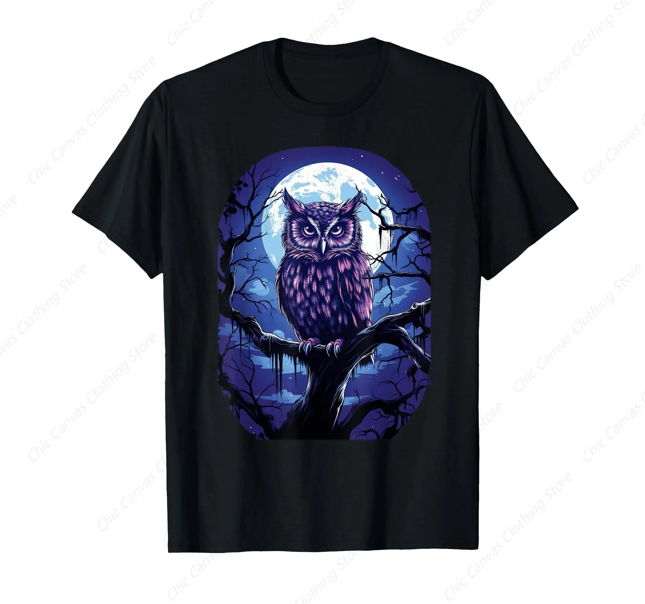 Owl Moon Pattern Boys' and Girls' T-shirts Cool Fashion Men's Shirt Pure Cotton Casual Top
Owl Moon Pattern Boys' and Girls' T-shirts Cool Fashion Men's Shirt Pure Cotton Casual Top
