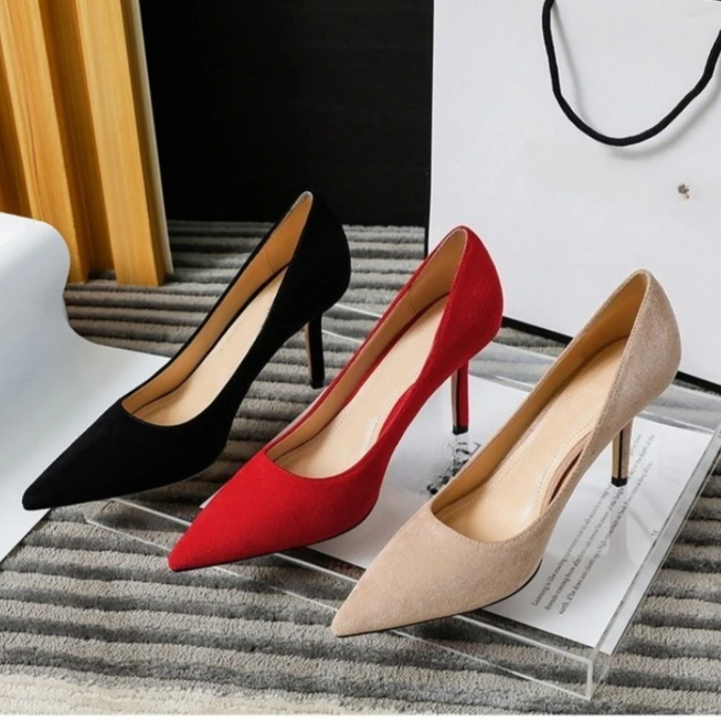 Women's Single-layer Shoes 2026 Spring and Summer New Sexy Pointed Thin Heel High Heel All-match Dress Work Fashion Pumps
Women's Single-layer Shoes 2026 Spring and Summer New Sexy Pointed Thin Heel High Heel All-match Dress Work Fashion Pumps