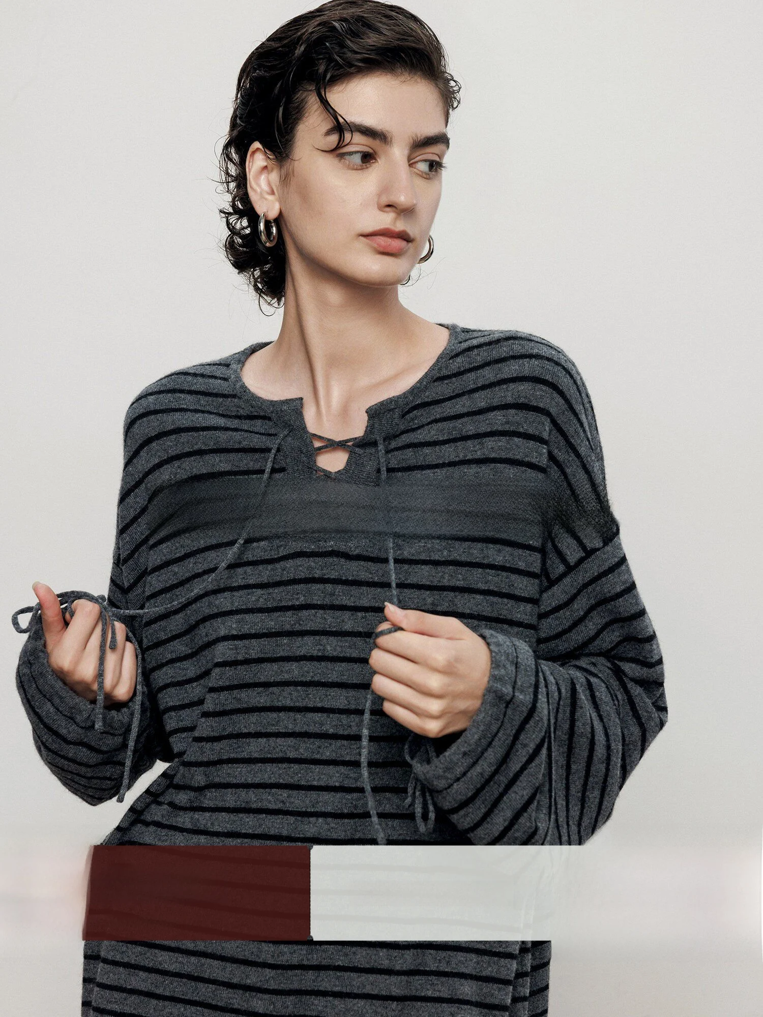 Casual Striped Knitwear Women's Long Sleeve Wool Blend Loose Fit Top Spring 2026 Chicjre Lazy Old Money Style Knot Waist
Casual Striped Knitwear Women's Long Sleeve Wool Blend Loose Fit Top Spring 2026 Chicjre Lazy Old Money Style Knot Waist