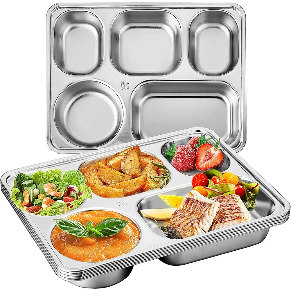 3pcs Stainless Steel Compartment Plates Rectangular Trays Dividers Adult Size Dinner Lunch Food Control Portion Snack Cafeteria
3pcs Stainless Steel Compartment Plates Rectangular Trays Dividers Adult Size Dinner Lunch Food Control Portion Snack Cafeteria