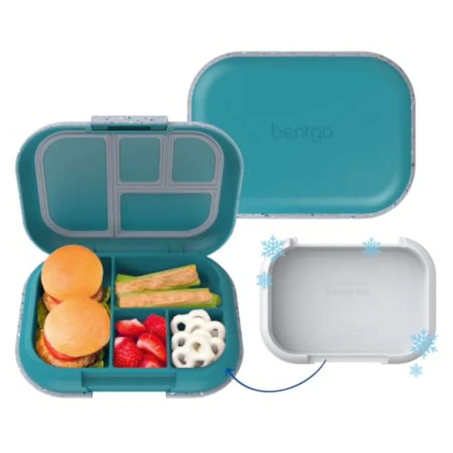 Chill Leakproof Lunch Box - 4-Compartment Bento Box with Built-In Ice Pack, 3.3 Cup Capacity, BPA-Free, Microwave Dishwasher Sa
Chill Leakproof Lunch Box - 4-Compartment Bento Box with Built-In Ice Pack, 3.3 Cup Capacity, BPA-Free, Microwave Dishwasher Sa