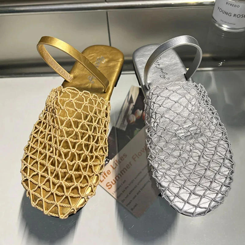 Mesh Breathable Flats Slippers for Women Non-slip Comfort Hollow Mules Slides Casual Summer 2025 Sandals Ladies Beach Shoes
Mesh Breathable Flats Slippers for Women Non-slip Comfort Hollow Mules Slides Casual Summer 2025 Sandals Ladies Beach Shoes