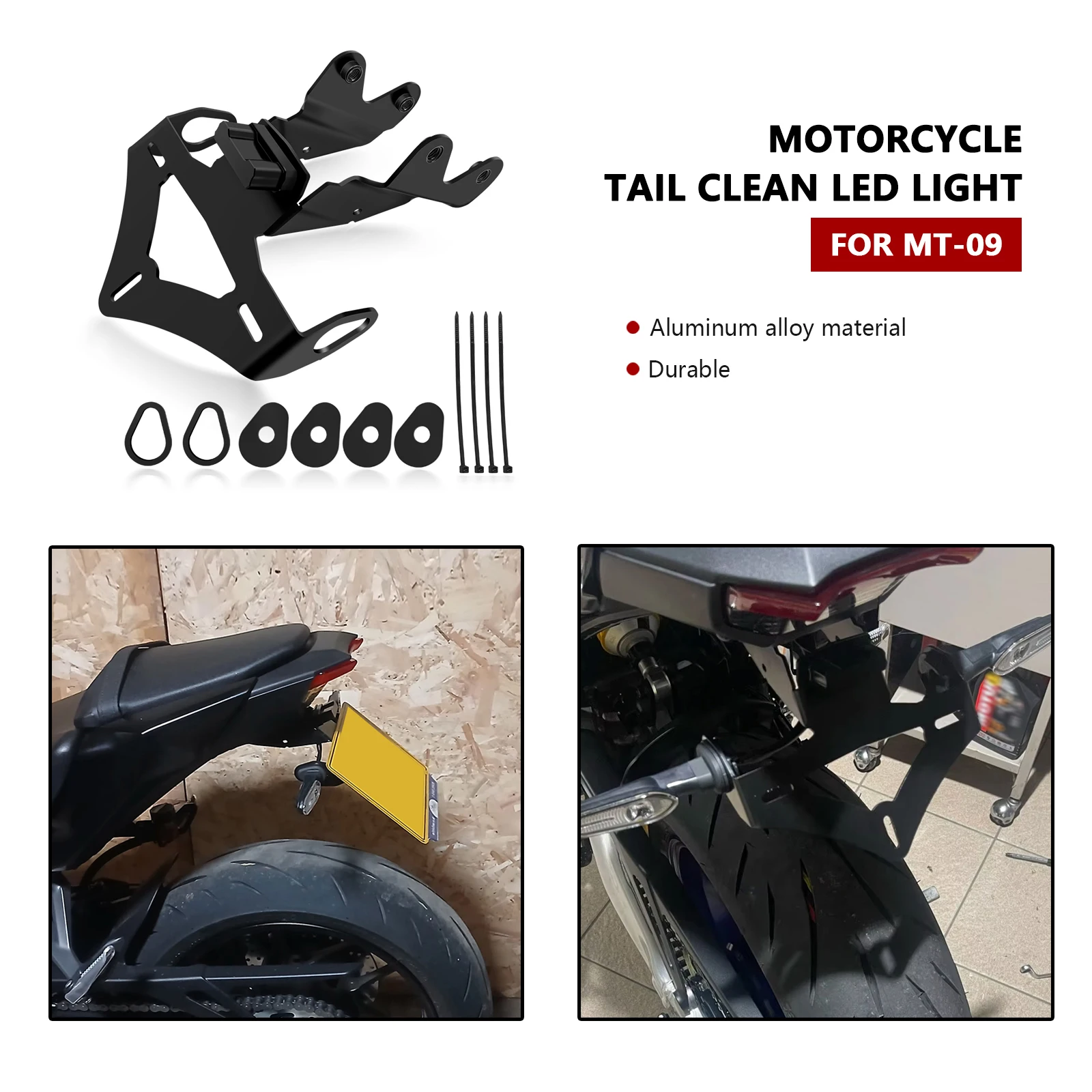 For MT-09 SP MT09 FZ09 2024 2025 YZF R9 2025 Rear Fender Registration Bracket License Plate Holder Frame Tail Tidy motorcycle
For MT-09 SP MT09 FZ09 2024 2025 YZF R9 2025 Rear Fender Registration Bracket License Plate Holder Frame Tail Tidy motorcycle