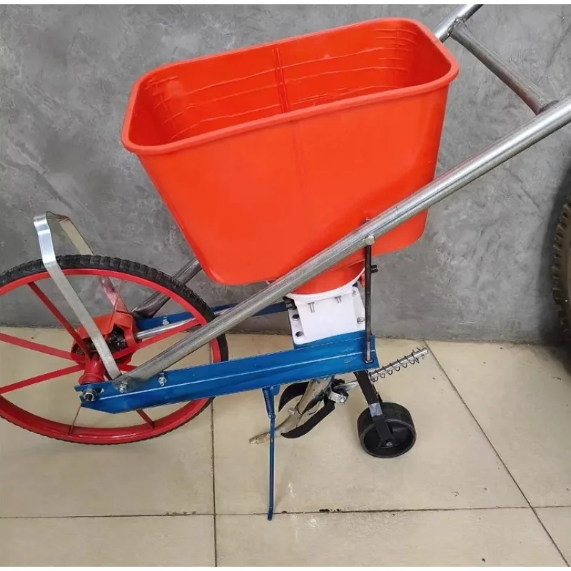 Agricultural Bean Peanut Seeding Planter Manual Push Corn Seeder and Fertilization Spreaders Machine 
Agricultural Bean Peanut Seeding Planter Manual Push Corn Seeder and Fertilization Spreaders Machine