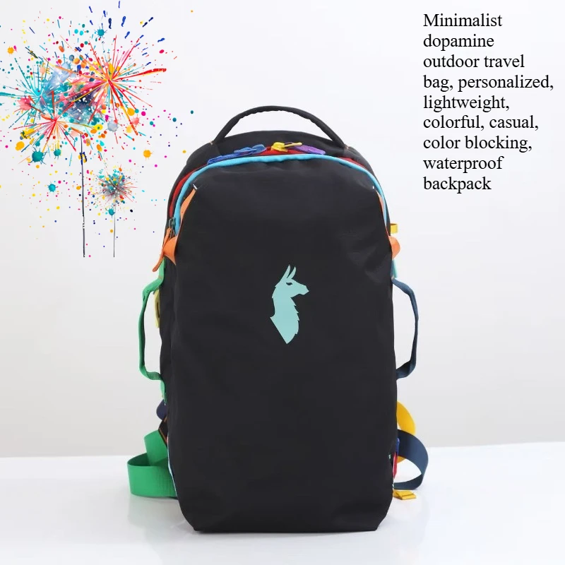 2026Minimalist dopamine outdoor travel bag, personalized, lightweight, colorful, casual, color blocking, waterproof backpack-28L
2026Minimalist dopamine outdoor travel bag, personalized, lightweight, colorful, casual, color blocking, waterproof backpack-28L