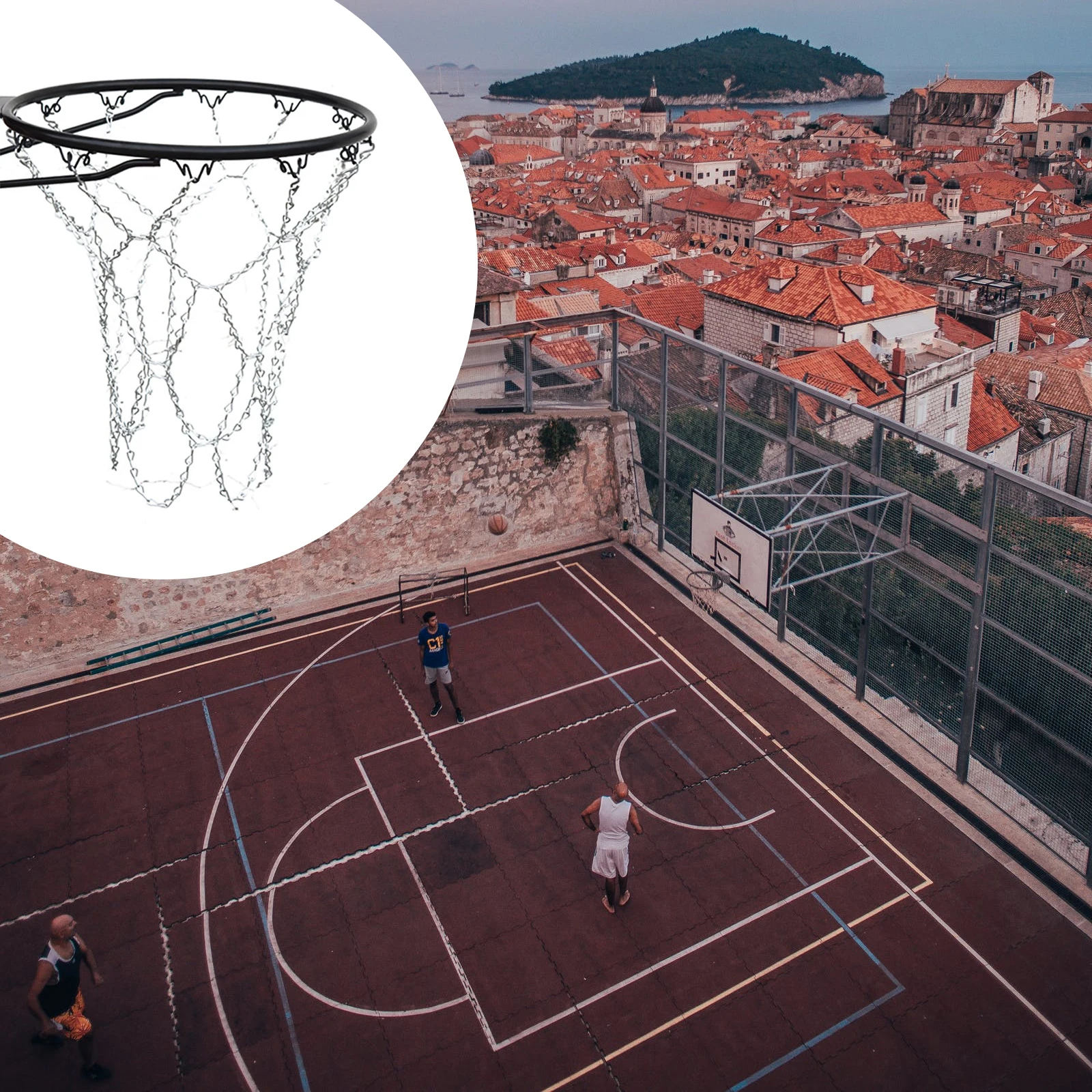 Basketball Net Chain Link Galvanized Steel Easy Attachment Rust Proof Design Standard Hoop-Compatible Nets
Basketball Net Chain Link Galvanized Steel Easy Attachment Rust Proof Design Standard Hoop-Compatible Nets
