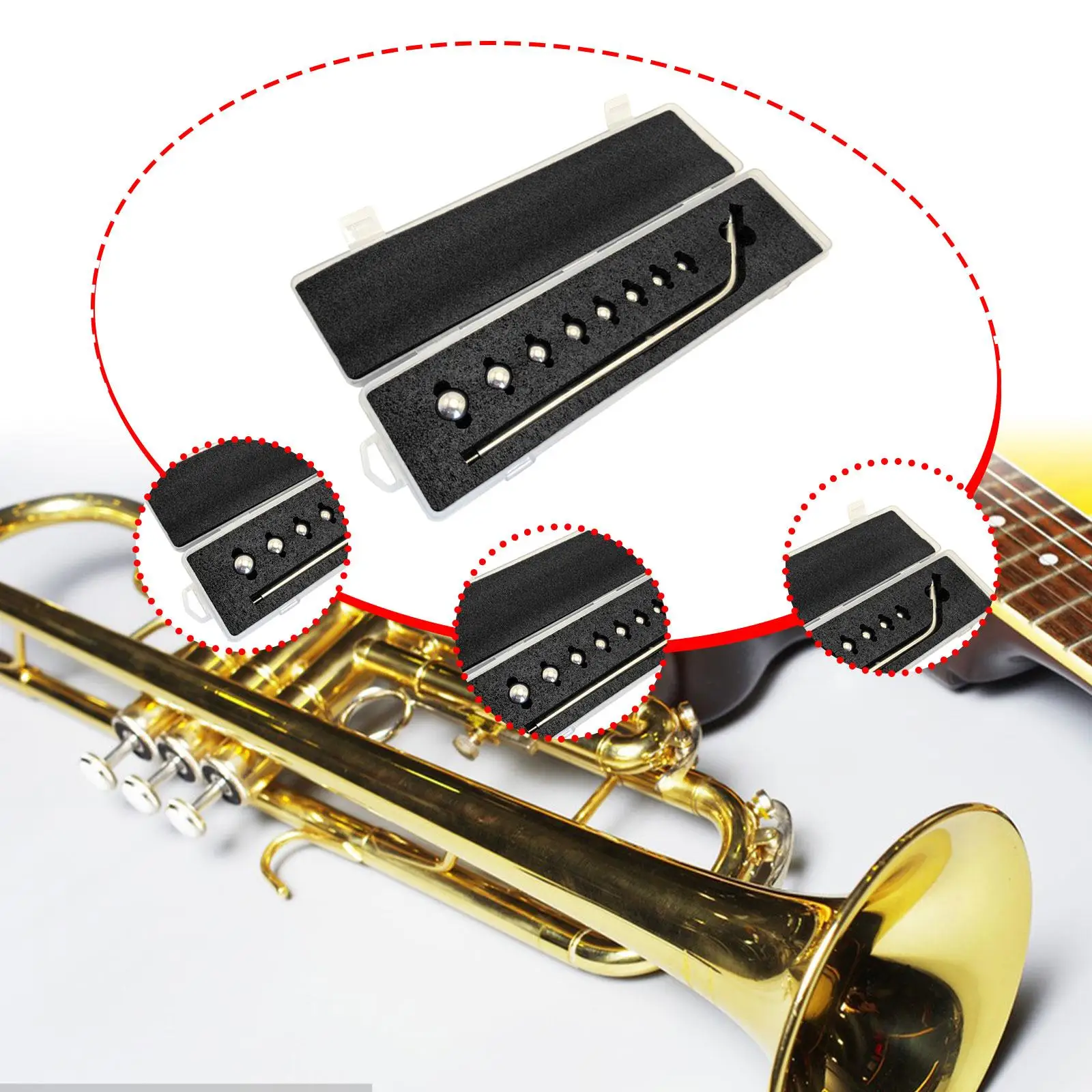 Saxophone Repair Tool Sax Neck Repairing Tool Convenience Fixing Brass Instruments Wind Instrument Maintain Kit for Trumpets
Saxophone Repair Tool Sax Neck Repairing Tool Convenience Fixing Brass Instruments Wind Instrument Maintain Kit for Trumpets