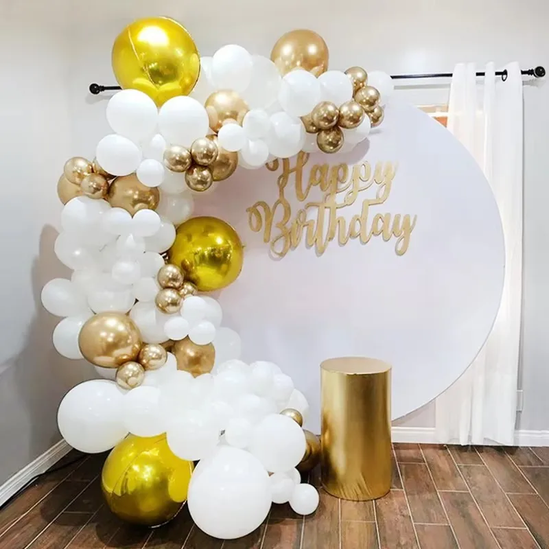 Balloons Arch Set White And Gold Balloon Garland Birthday Party Balloon Arch Kit Baby Baptism Shower Wedding Balloon Decoration
Balloons Arch Set White And Gold Balloon Garland Birthday Party Balloon Arch Kit Baby Baptism Shower Wedding Balloon Decoration