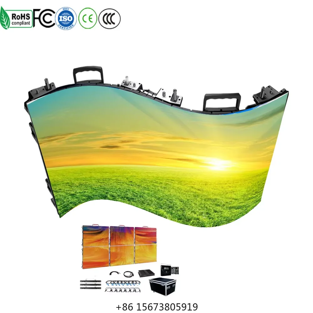 ABXLED Led Display P2.6 P2.9 P3.91 P4.81mm 15°Curve Hanging Indoor Outdoor Stage Background Concerts Events Led Video Wall
ABXLED Led Display P2.6 P2.9 P3.91 P4.81mm 15°Curve Hanging Indoor Outdoor Stage Background Concerts Events Led Video Wall