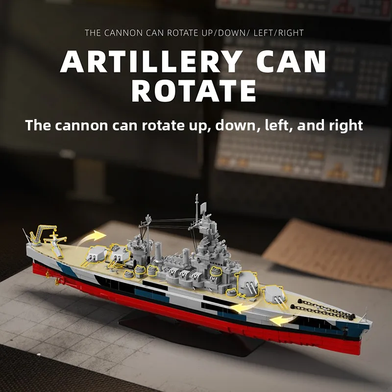 2GO Colo Battleip Assembly Model Military Toy for Boys High Difficul Plastic Building Blos North Carolina Gift
2GO Colo Battleip Assembly Model Military Toy for Boys High Difficul Plastic Building Blos North Carolina Gift