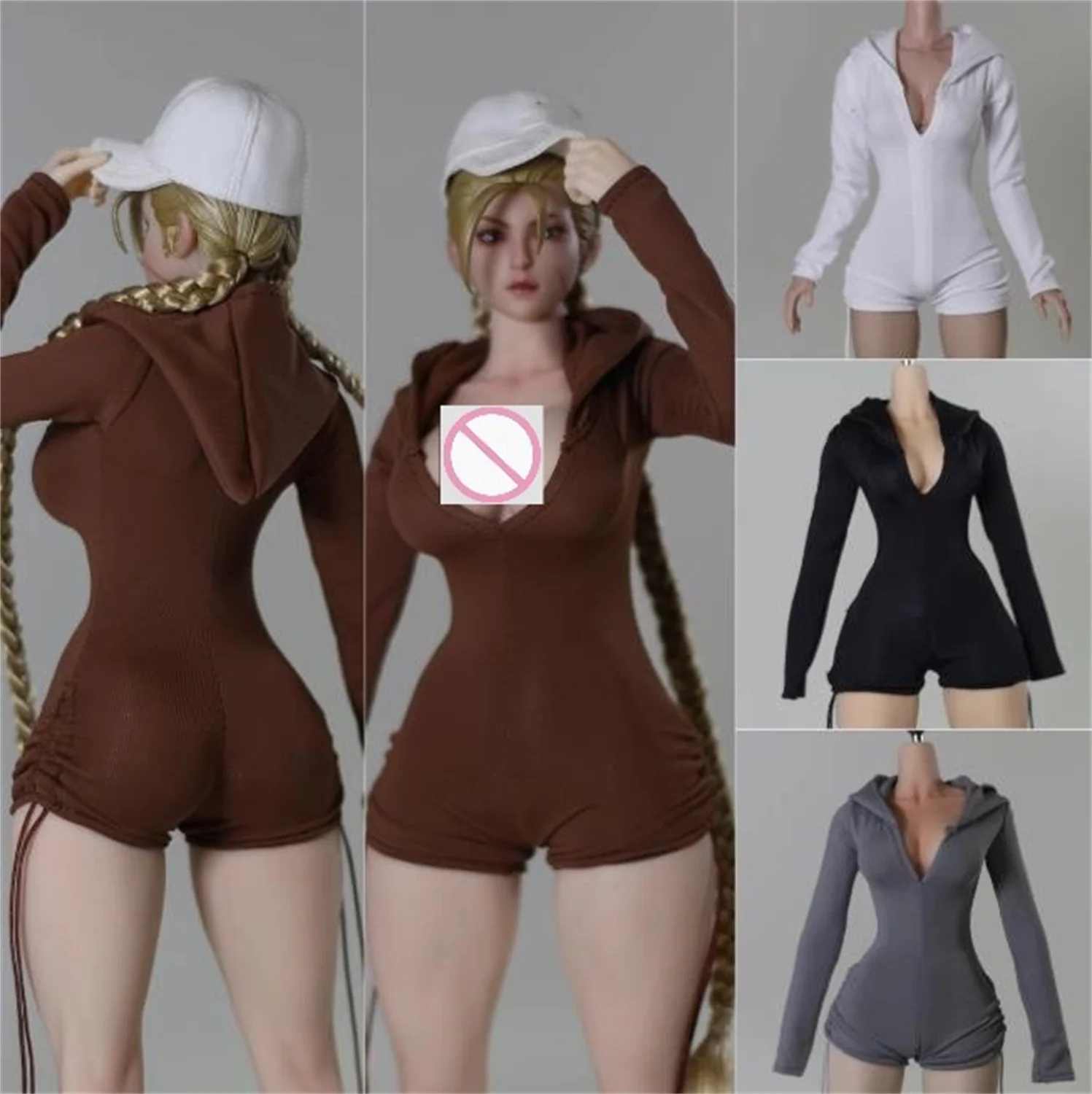 1/6 Scale DMTOYS 1/6 Soldier Women's Hooded Sports jumpsuit Clothes Model for 12" Figure Model for 12 inches Figure Body
1/6 Scale DMTOYS 1/6 Soldier Women's Hooded Sports jumpsuit Clothes Model for 12" Figure Model for 12 inches Figure Body