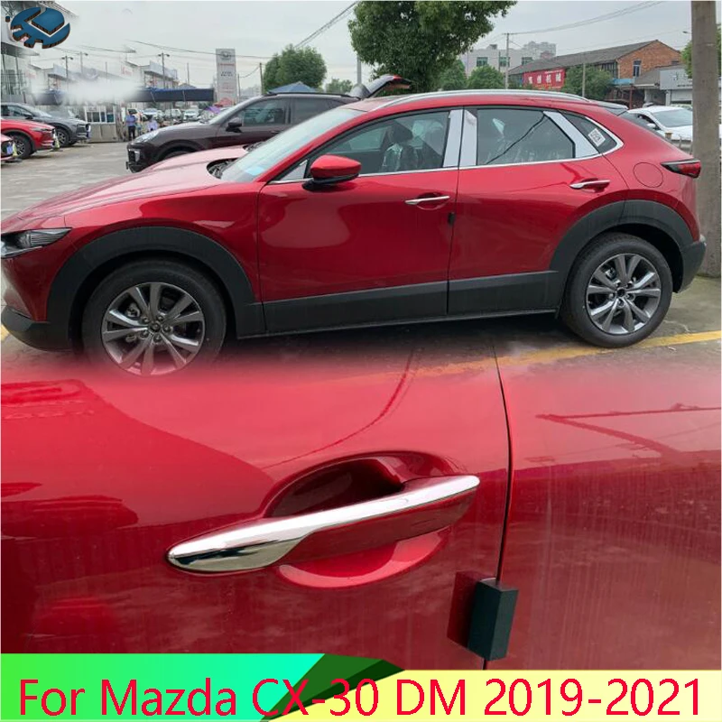 For Mazda CX-30 DM 2019-2021 Car Accessories ABS Chrome Door Handle Cover With Smart Key Hole Catch Cap Trim Molding
For Mazda CX-30 DM 2019-2021 Car Accessories ABS Chrome Door Handle Cover With Smart Key Hole Catch Cap Trim Molding