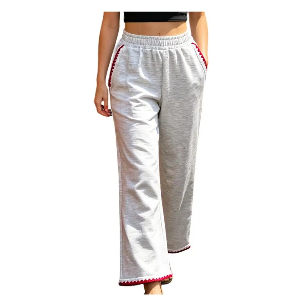 Real Embroidery Trousers Comfortable Women Trousers Women’s High Waist Elastic Pants with Pockets Zigzag Embroidery Trousers
Real Embroidery Trousers Comfortable Women Trousers Women’s High Waist Elastic Pants with Pockets Zigzag Embroidery Trousers