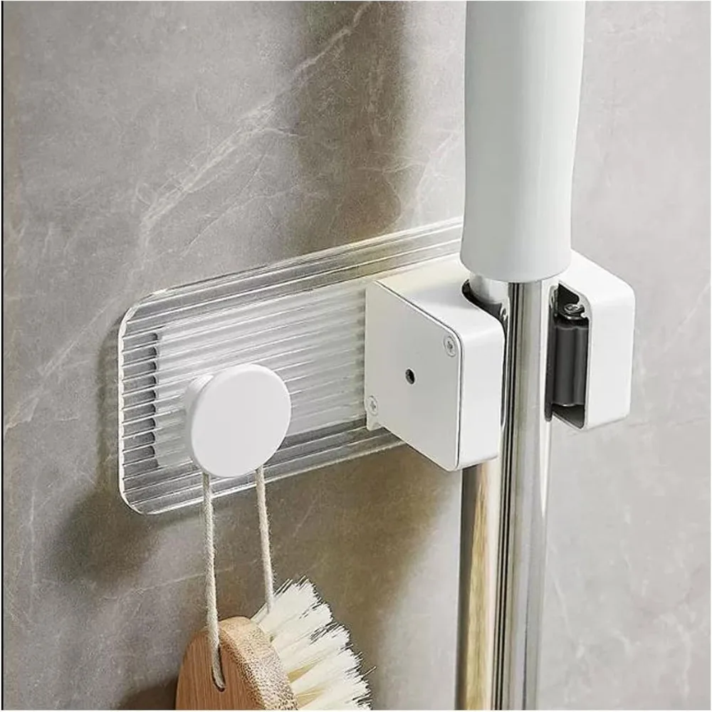 2 Pack Broom Mop Holder Wall Mount Organizer Rack for Kitchen, Garage, Laundry Room and Bedroom Storage with Hooks
2 Pack Broom Mop Holder Wall Mount Organizer Rack for Kitchen, Garage, Laundry Room and Bedroom Storage with Hooks