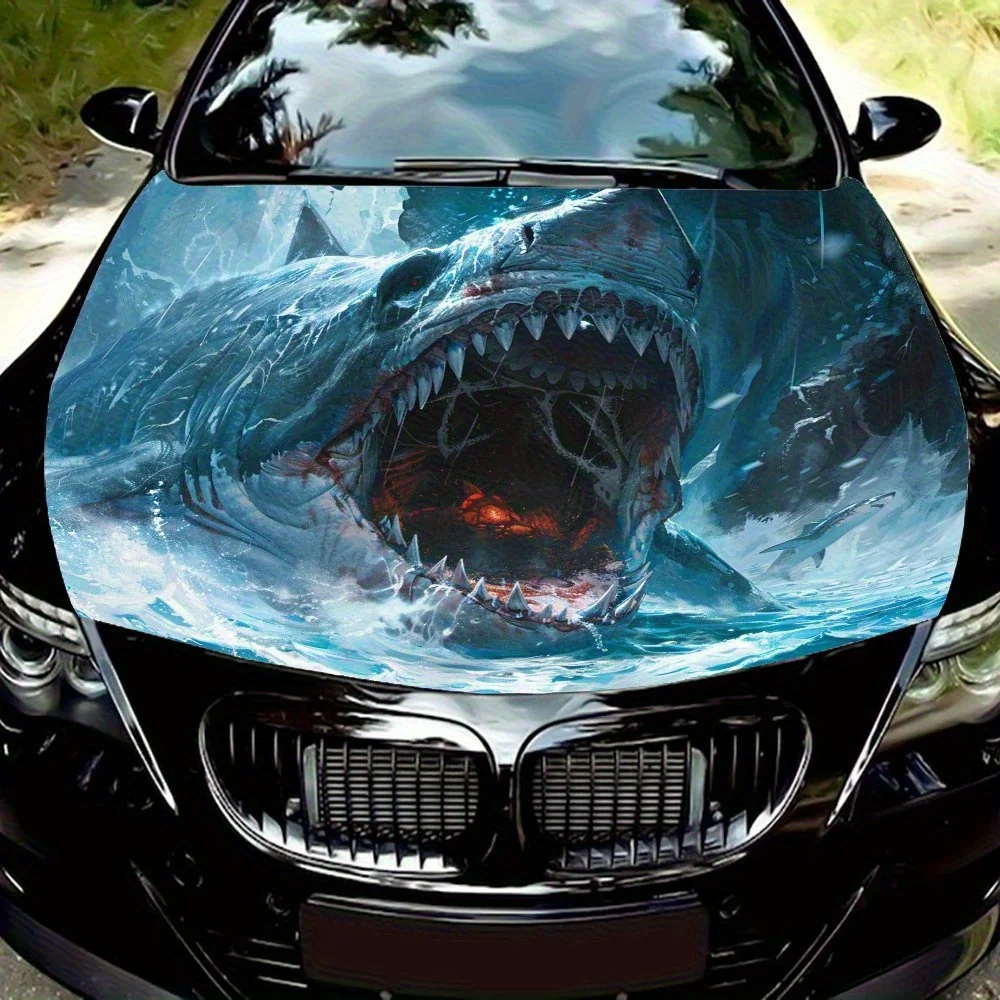 High Quality Great White Shark Car Hood Decal - Durable PVC Sticker, Self-Adhesive For Car, Truck, Or Motorcycle, Unique Gift Id
High Quality Great White Shark Car Hood Decal - Durable PVC Sticker, Self-Adhesive For Car, Truck, Or Motorcycle, Unique Gift Id