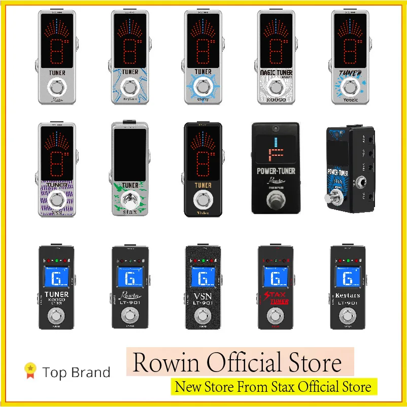 Rowin/Koogo/Keytars/Stax/VSN/Yoozic/Amuzik Guitar Tuner Pedal High Precision Guitar Chromatic Tuner Pedals For Electric Guitars
Rowin/Koogo/Keytars/Stax/VSN/Yoozic/Amuzik Guitar Tuner Pedal High Precision Guitar Chromatic Tuner Pedals For Electric Guitars
