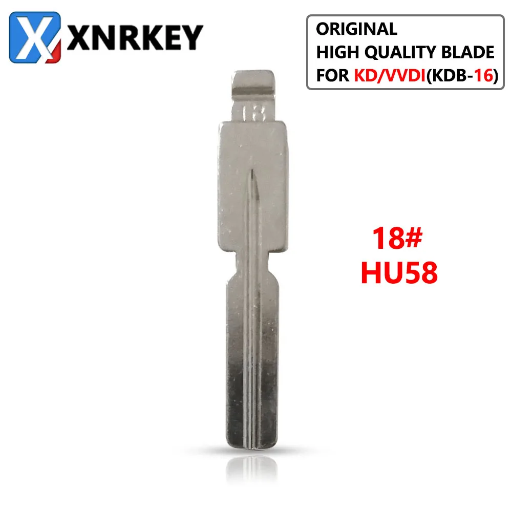 XNRKEY 10 Pcs 18# HU58 Original High Quality Blade for KD/VVDI Remote Key Replacement Metal Blank Uncut Blade
XNRKEY 10 Pcs 18# HU58 Original High Quality Blade for KD/VVDI Remote Key Replacement Metal Blank Uncut Blade