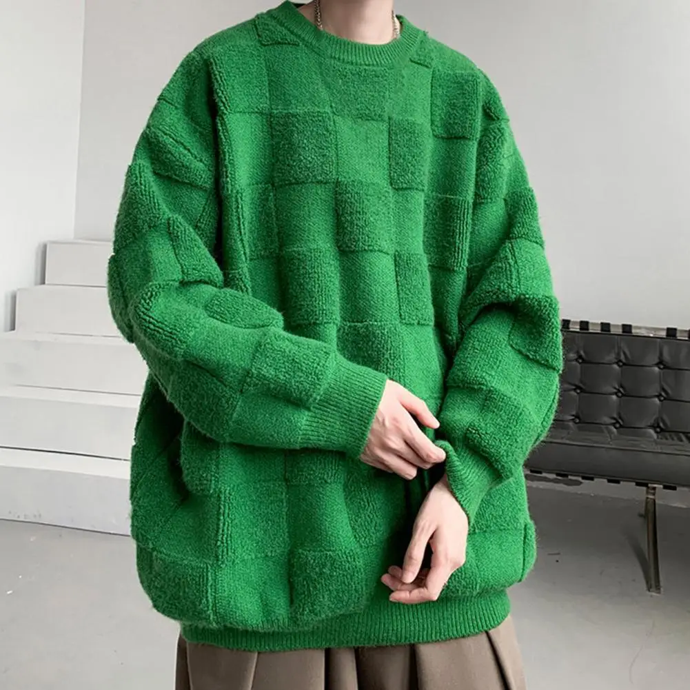 Long Sleeve Pullover Sweater Thick Warm Knitted Men's Sweater with Crew Neck Solid Color Patchwork Plus Size Long for Winter
Long Sleeve Pullover Sweater Thick Warm Knitted Men's Sweater with Crew Neck Solid Color Patchwork Plus Size Long for Winter