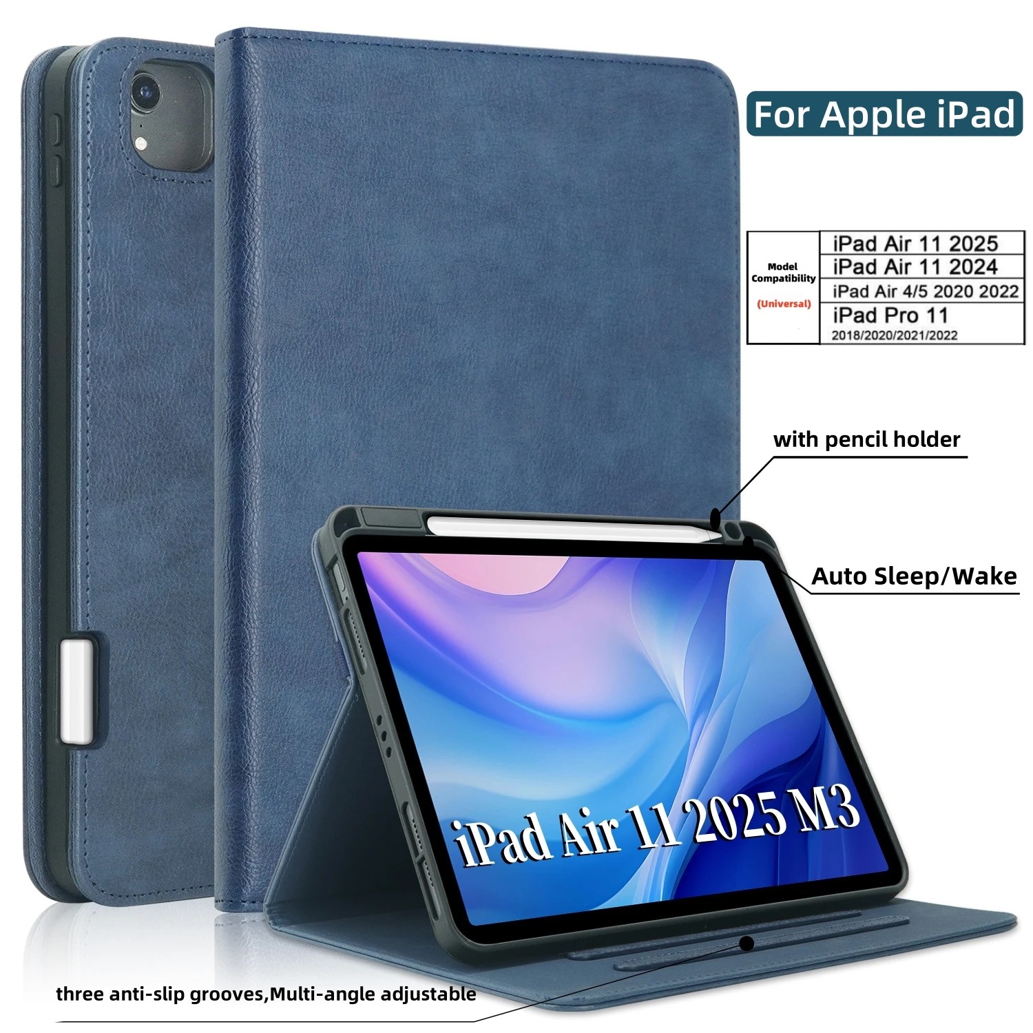 Чехол для iPad Air 11, 7-го/6-го поколения M3/M2 2025/2024, чехол для iPad Air 5/4 дюйма, 10,9 дюйма, 2022 год, с держателем для карандашей, чехол для iPad Pro 11
Чехол для iPad Air 11, 7-го/6-го поколения M3/M2 2025/2024, чехол для iPad Air 5/4 дюйма, 10,9 дюйма, 2022 год, с держателем для карандашей, чехол для iPad Pro 11