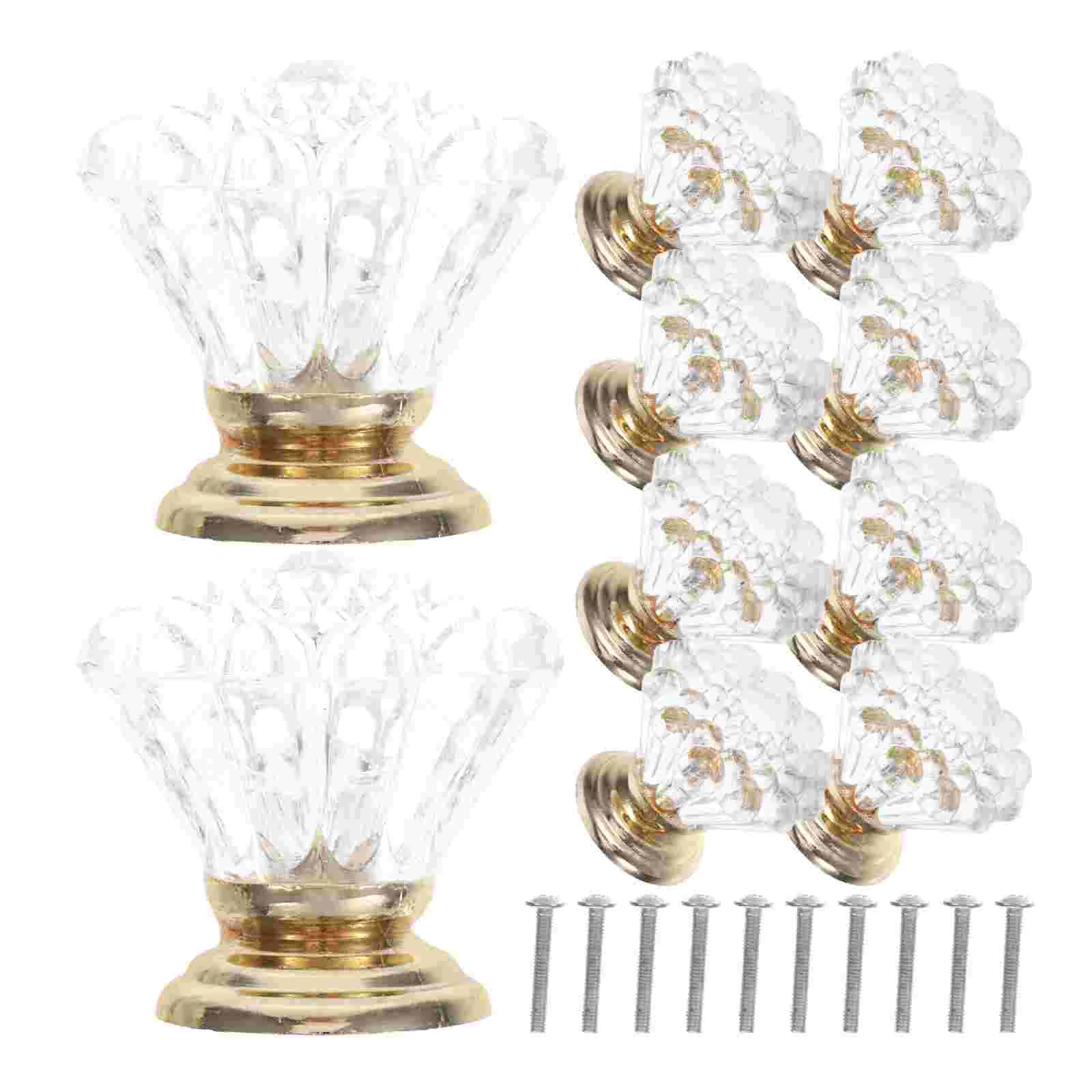 10Pcs Crystal Handle Drawer Knobs Acrylic Pulls Cabinet Small Hardware Clear Glass Brass Furniture Decor
10Pcs Crystal Handle Drawer Knobs Acrylic Pulls Cabinet Small Hardware Clear Glass Brass Furniture Decor