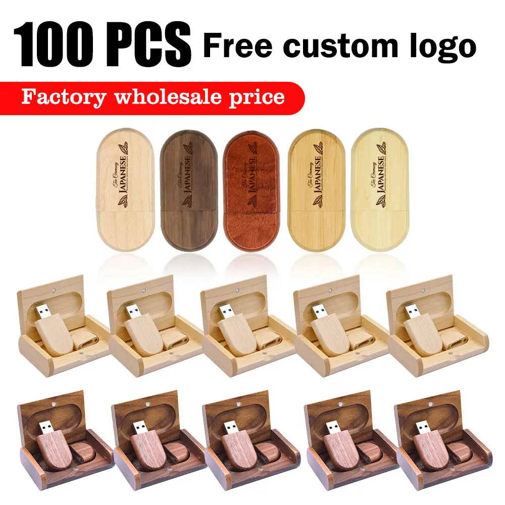 100PCS Free Custom Logo USB Flash Drive 128GB Creative Gift Memory Stick 64GB Wooden Box Pen Drive 32G Oval External Storage 16G
100PCS Free Custom Logo USB Flash Drive 128GB Creative Gift Memory Stick 64GB Wooden Box Pen Drive 32G Oval External Storage 16G