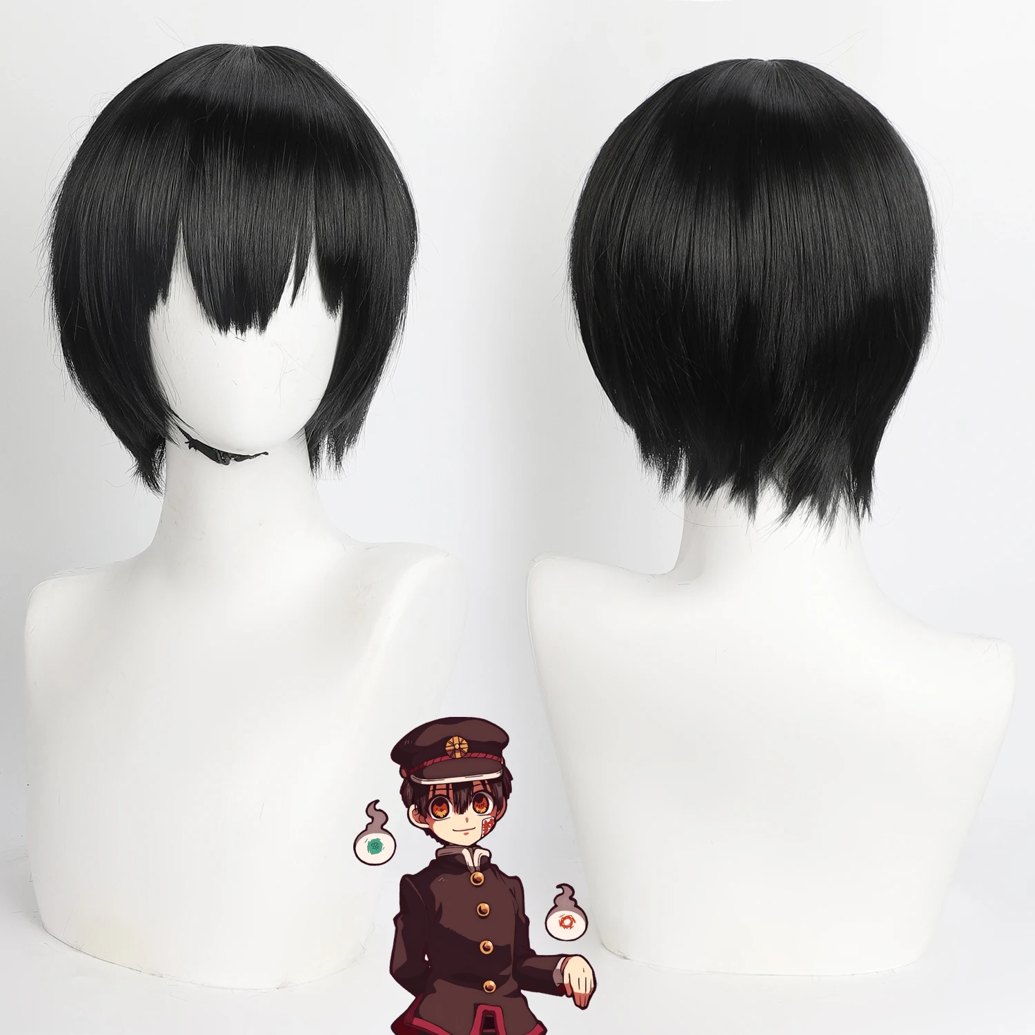 Парик для косплея Jibaku Shounen Hanako-kun, аниме-парик Юги Цукаса, короткий черный синтетический парик с имитацией кожи головы для ролевых игр + шапочка для парика
Парик для косплея Jibaku Shounen Hanako-kun, аниме-парик Юги Цукаса, короткий черный синтетический парик с имитацией кожи головы для ролевых игр + шапочка для парика