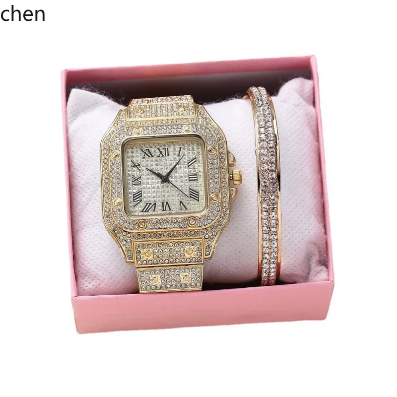 zzCasual trend personalized square large dial full diamond steel belt quartz watch
zzCasual trend personalized square large dial full diamond steel belt quartz watch