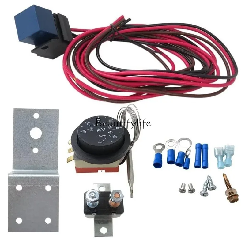 Automobile Engine Radiator Electric Cooling Fan 32-248'F Turntable Adjustable Thermostat Temperature Controller
Automobile Engine Radiator Electric Cooling Fan 32-248'F Turntable Adjustable Thermostat Temperature Controller