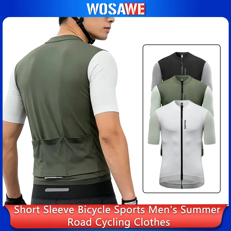 WOSAWE Short Sleeve Bicycle Jersey Man Summer Road Cycling Jersey Clothes For Men MTB Mountain Bicycle Sportswear Male Clothing
WOSAWE Short Sleeve Bicycle Jersey Man Summer Road Cycling Jersey Clothes For Men MTB Mountain Bicycle Sportswear Male Clothing