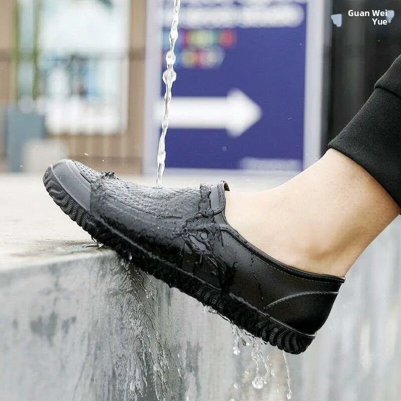 Men's Chef Shoes Summer Waterproof Non-Slip Oil-Resistant Breathable Outdoor Slip-On Work Safety Shoes Rubber Boots Rain Shoes
Men's Chef Shoes Summer Waterproof Non-Slip Oil-Resistant Breathable Outdoor Slip-On Work Safety Shoes Rubber Boots Rain Shoes