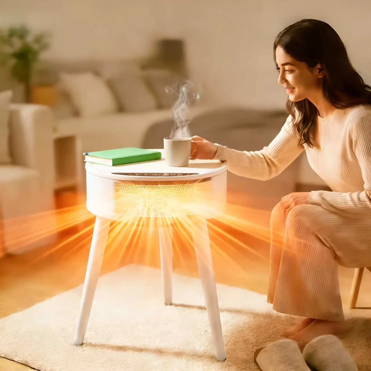 PTC Ceramic Heater 1500W with LED Display, 600-699 Sq Ft, Remote, Auto-Oscillating Tripod Furniture Design, Portable Desktop Fre
PTC Ceramic Heater 1500W with LED Display, 600-699 Sq Ft, Remote, Auto-Oscillating Tripod Furniture Design, Portable Desktop Fre