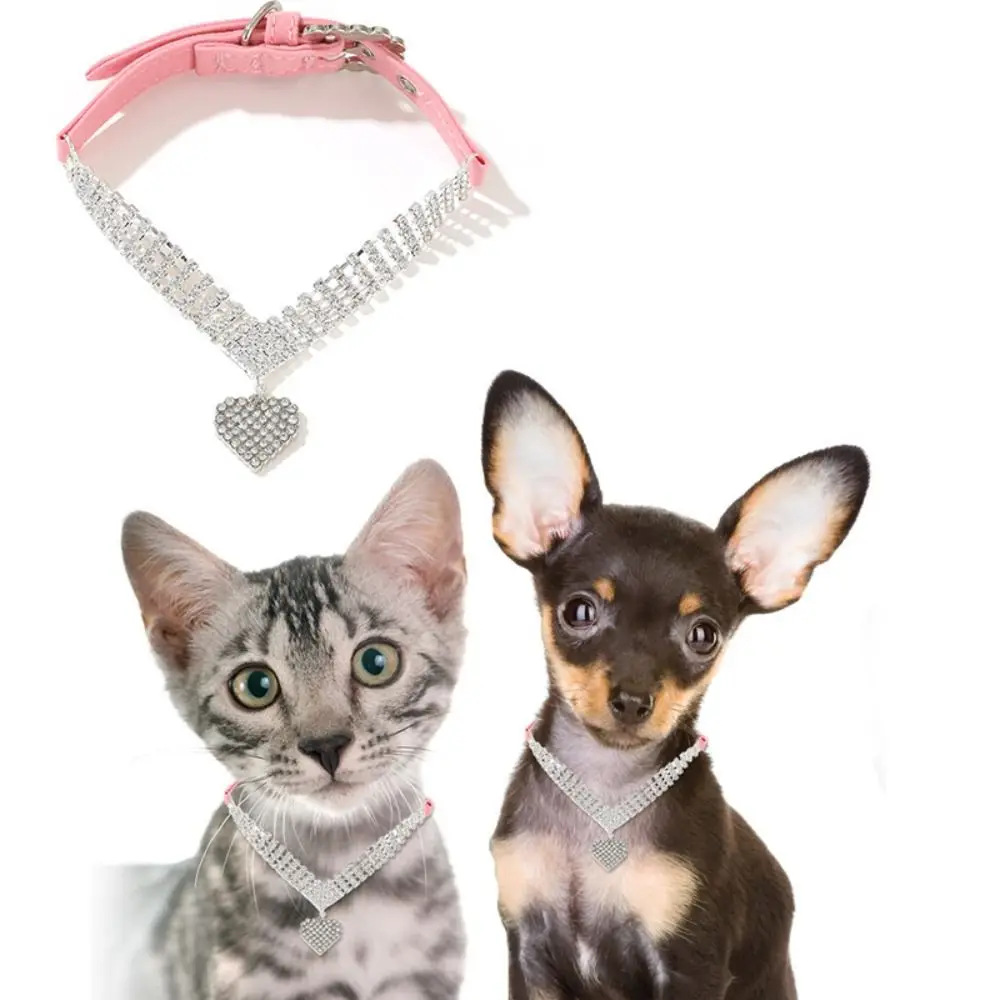 Pet Supplies Adjustable Cat Dog Collar Exquisite Luxury Dog Neck Ring Jewelry Creative Bling Pet Neck Strap Photograph
Pet Supplies Adjustable Cat Dog Collar Exquisite Luxury Dog Neck Ring Jewelry Creative Bling Pet Neck Strap Photograph