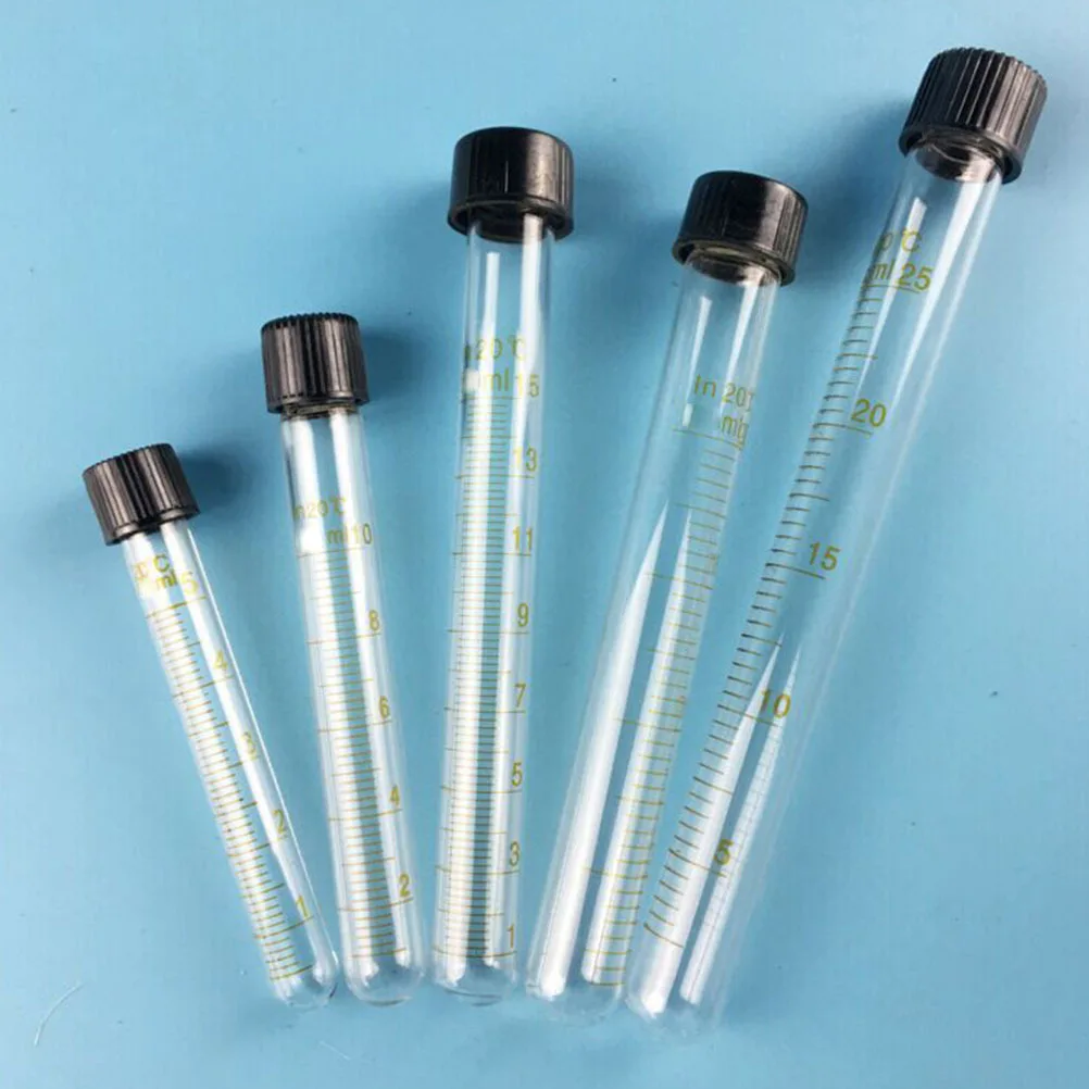 12Pcs Round Bottom Test Tubes Glass Transparent with Black Screw Caps for Laboratory Sample Storage Mixing Heating Centrifuge
12Pcs Round Bottom Test Tubes Glass Transparent with Black Screw Caps for Laboratory Sample Storage Mixing Heating Centrifuge