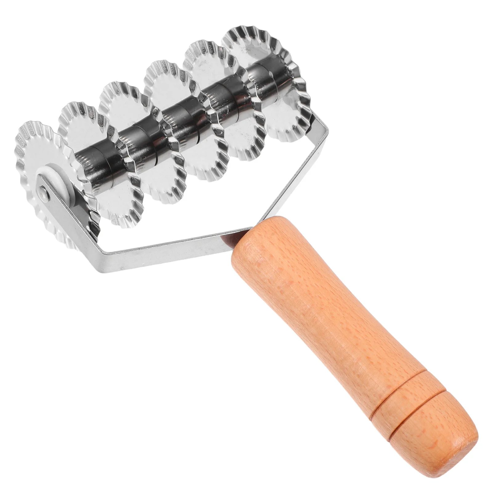 Stainless Steel Dough Cutter with Wood Handle Multi-Roller Noodle Cutting Device Ergonomic Design Kitchen Gadgets for Family Use
Stainless Steel Dough Cutter with Wood Handle Multi-Roller Noodle Cutting Device Ergonomic Design Kitchen Gadgets for Family Use