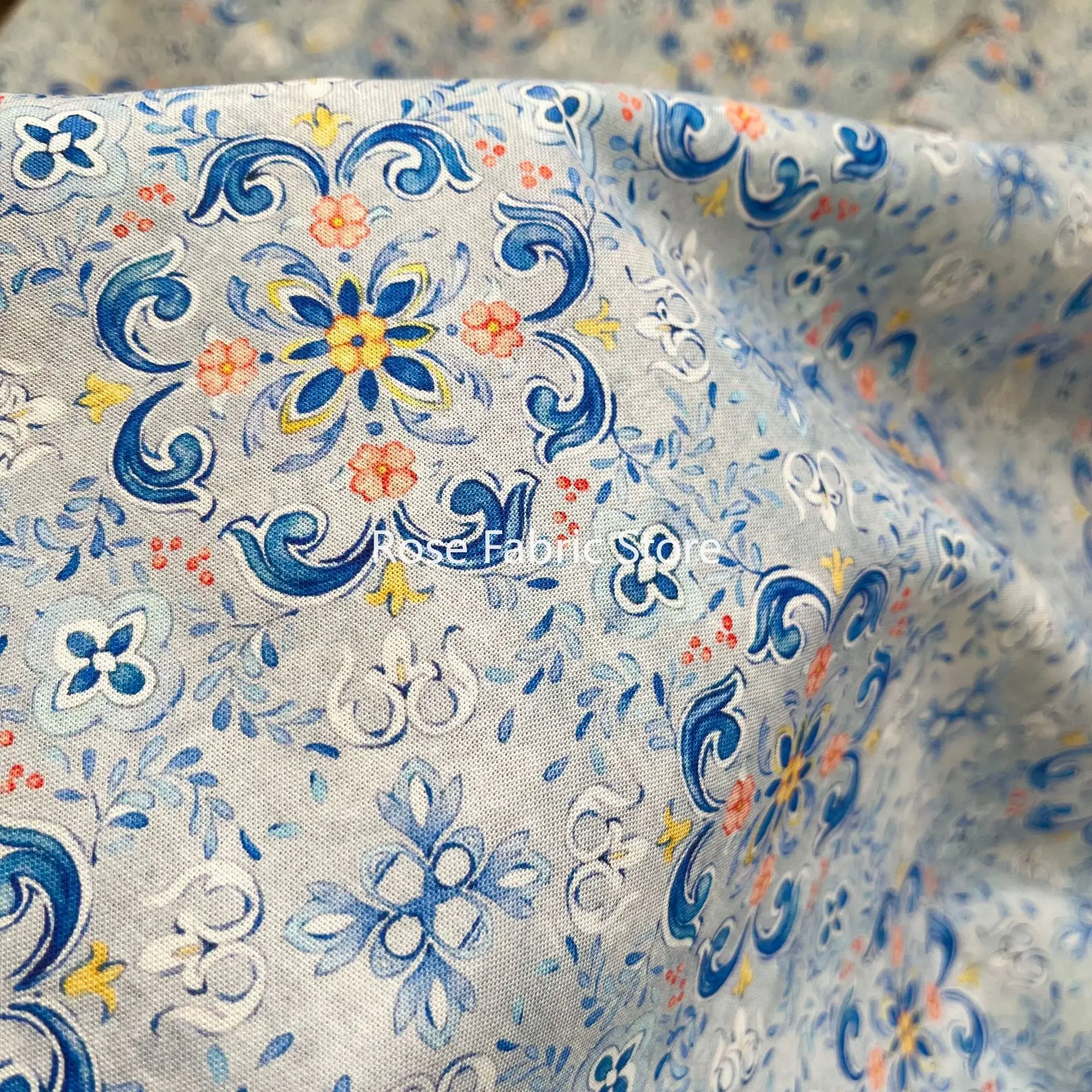 1 meter Vintage Floral Print 100% Cotton Fabric for Sewing Women's Dress Shirts Hanfu Children Clothing Handmade Fabric
1 meter Vintage Floral Print 100% Cotton Fabric for Sewing Women's Dress Shirts Hanfu Children Clothing Handmade Fabric