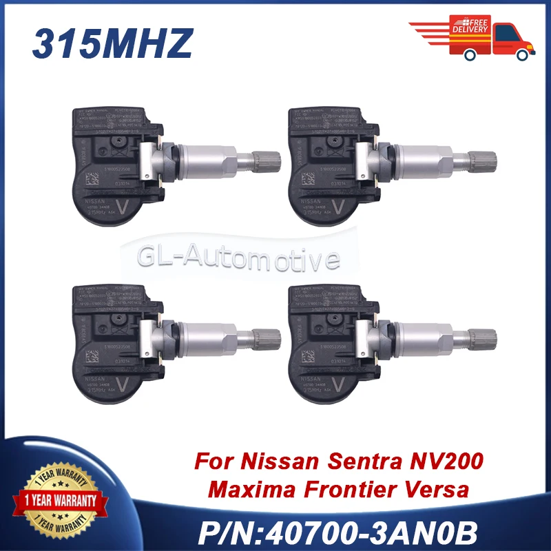 1/4PCS TPMS 315MHZ 40700-3AN0B Tire Pressure Sensor for Frontier Maxima NV200 Sentra Versa Note 40700-3AN0A
1/4PCS TPMS 315MHZ 40700-3AN0B Tire Pressure Sensor for Frontier Maxima NV200 Sentra Versa Note 40700-3AN0A