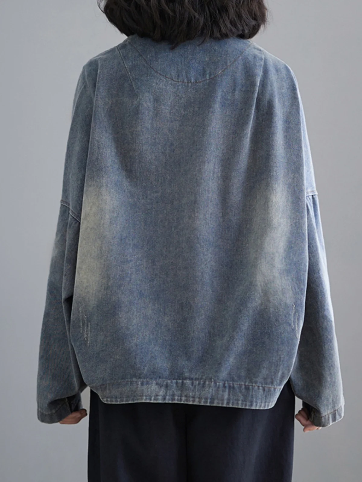 Свободное винтажное джинсовое пальто Jaet Spring Collection Personali 3D kets ort Sle European Faion, женское пальто больших размеров 
Свободное винтажное джинсовое пальто Jaet Spring Collection Personali 3D kets ort Sle European Faion, женское пальто больших размеров