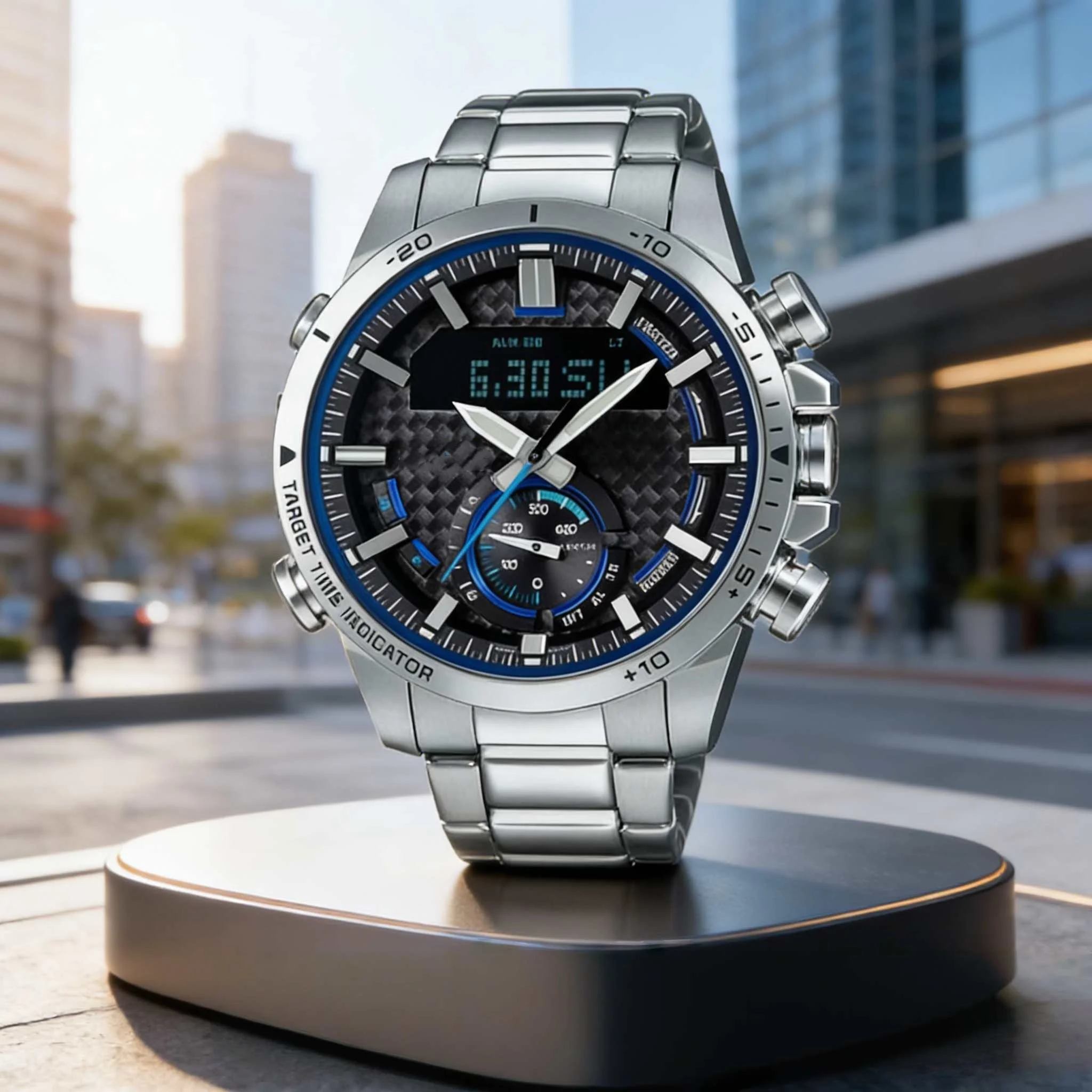 Hardcore All-Rounder Men's Solar-Powered Watch with Stainless Steel Bracelet, Suitable for Any Occasion
Hardcore All-Rounder Men's Solar-Powered Watch with Stainless Steel Bracelet, Suitable for Any Occasion