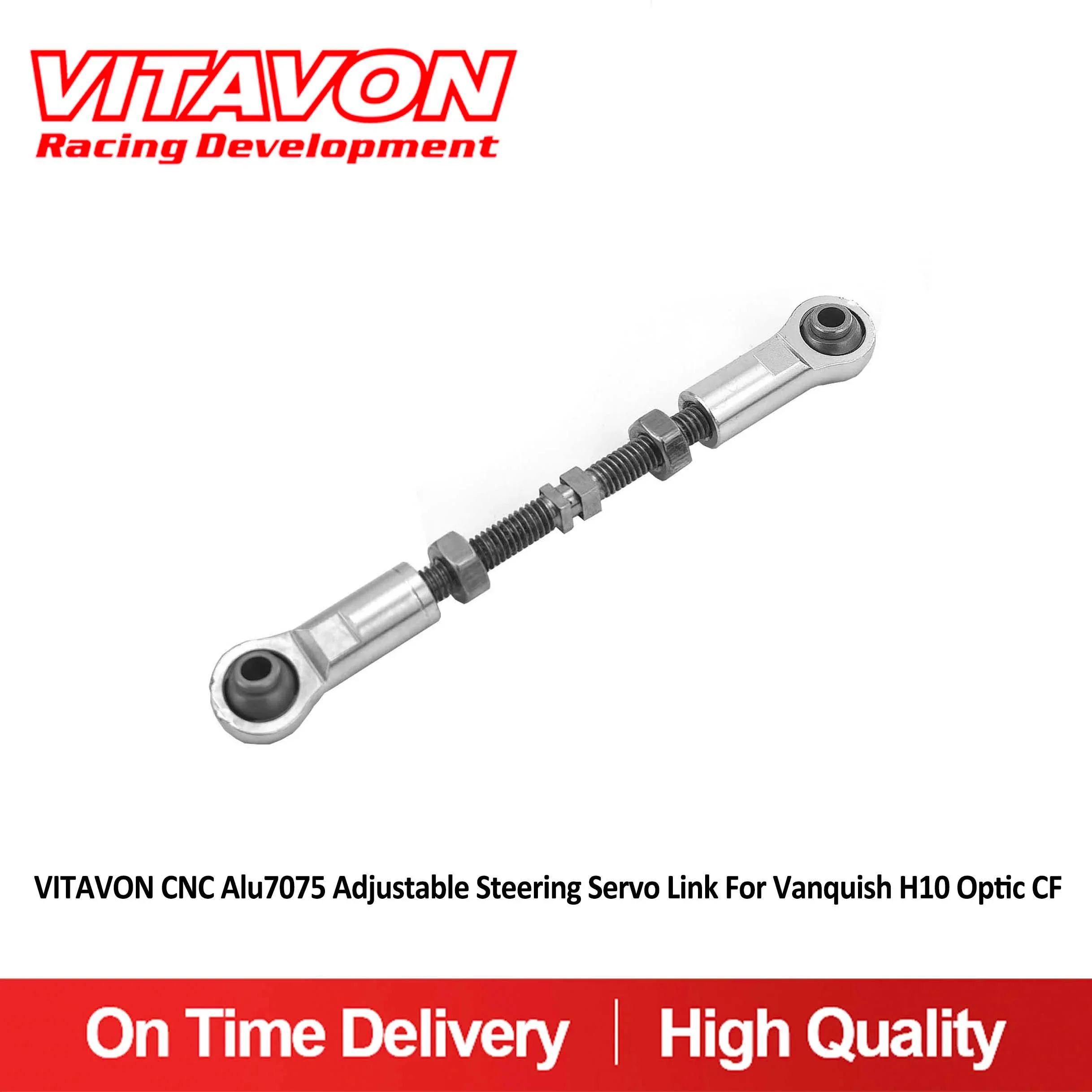 VITAVON H10 CNC Alu7075 Adjustable Steering Servo Link For Vanquish H10 Optic CF
VITAVON H10 CNC Alu7075 Adjustable Steering Servo Link For Vanquish H10 Optic CF