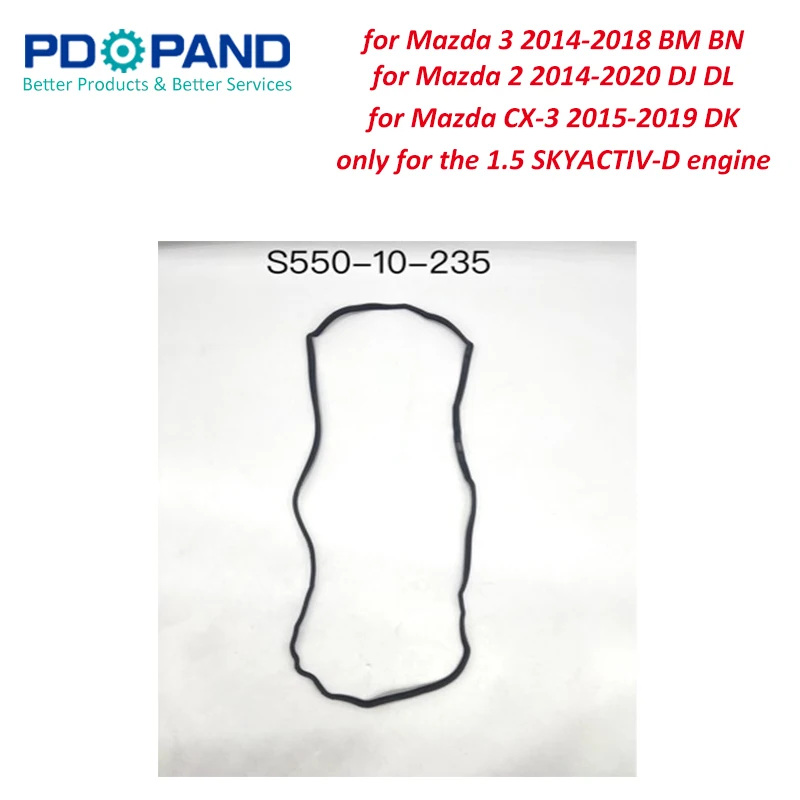 S5Y2 Engine Accessories Valve Rocker Cover Gasket for MAZDA CX-3 (DK) 1.5T SKYACTIV-D DJ5FS DK DK2WS S55010235 S550-10-235
S5Y2 Engine Accessories Valve Rocker Cover Gasket for MAZDA CX-3 (DK) 1.5T SKYACTIV-D DJ5FS DK DK2WS S55010235 S550-10-235