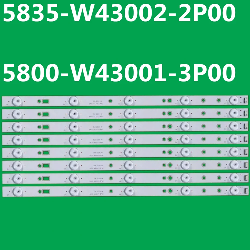 5Kit LED Backlight Strip For 43K2 43KX1 43D5 43E600E 43E3000 43E3500 43E6000 PH43E30DSGW 5835-W43002-2P00 5800-W43001-3P00 5P00
5Kit LED Backlight Strip For 43K2 43KX1 43D5 43E600E 43E3000 43E3500 43E6000 PH43E30DSGW 5835-W43002-2P00 5800-W43001-3P00 5P00