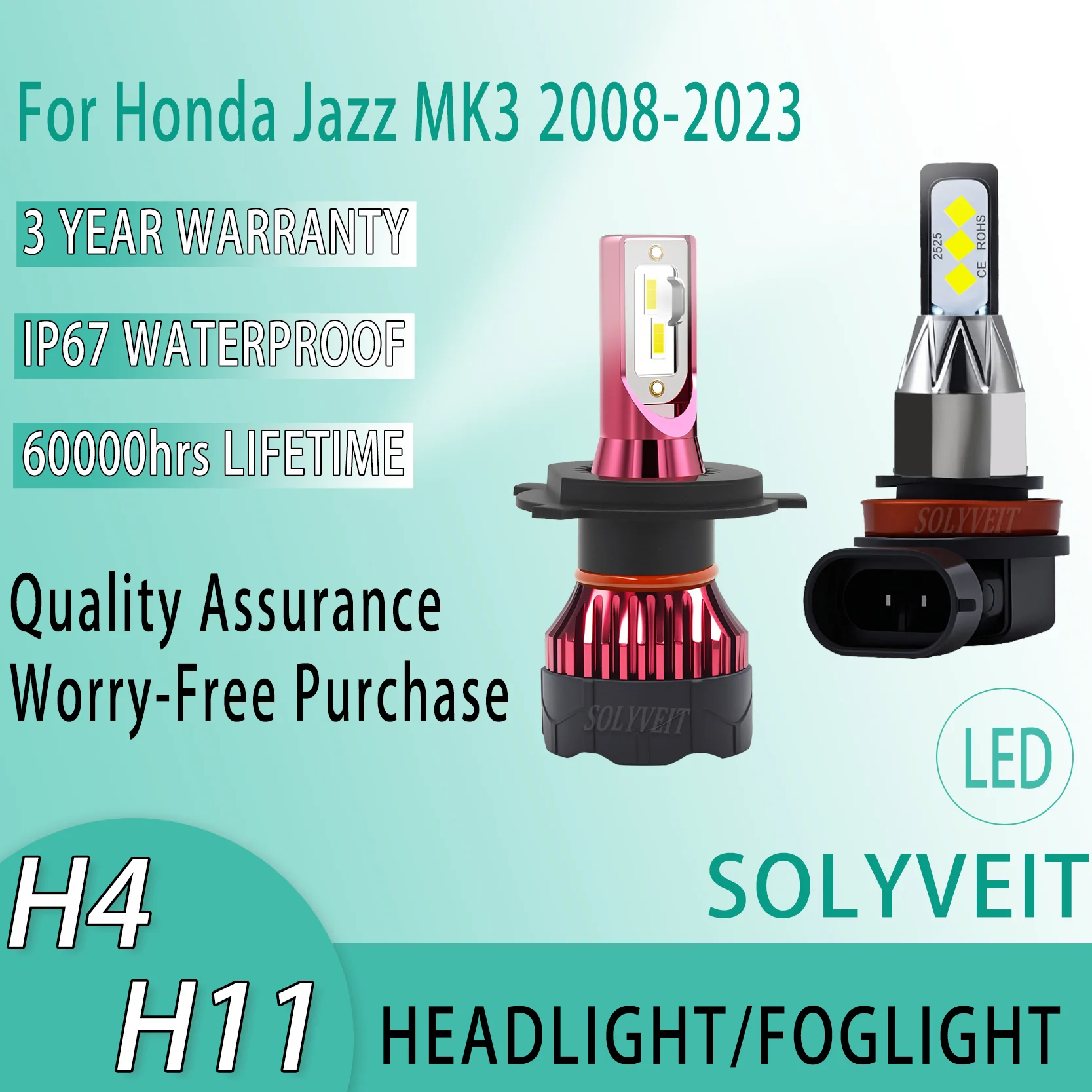 Waterproof IP67 Easy Installation H4 H11 LED HEADLIGHT FOGLIGHT FOR Honda Jazz MK3 2008-2016 2017 2018 2019 2020 2021 2022 2023
Waterproof IP67 Easy Installation H4 H11 LED HEADLIGHT FOGLIGHT FOR Honda Jazz MK3 2008-2016 2017 2018 2019 2020 2021 2022 2023