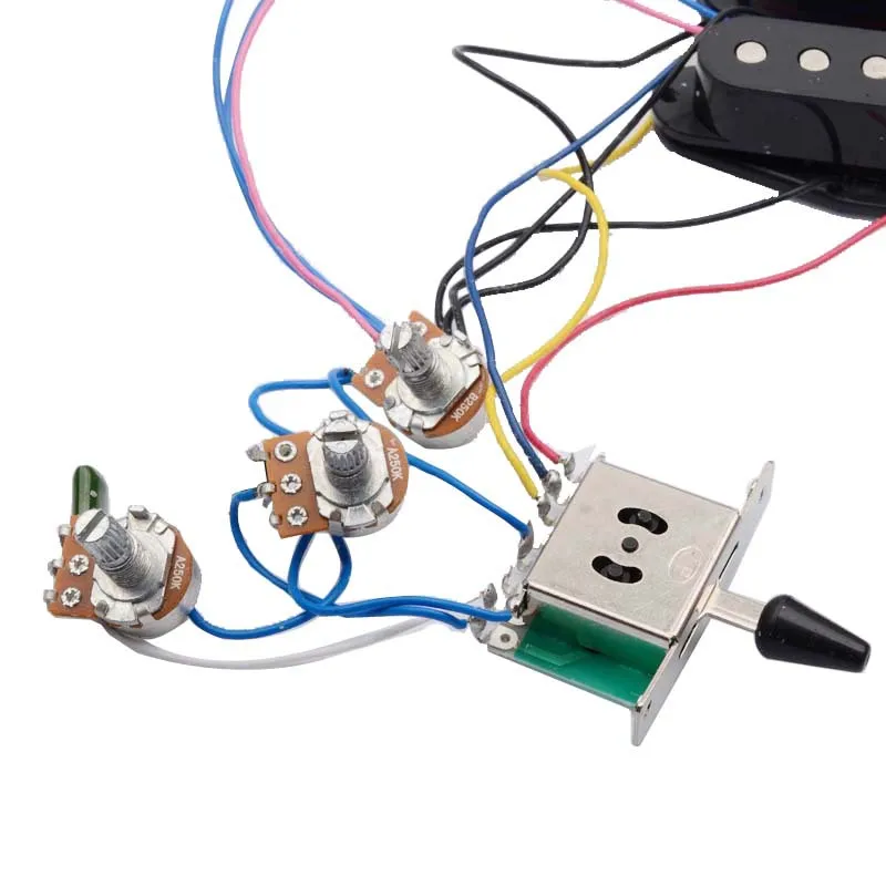 Electric Guitar SSS Complete Wiring Kit Pickups + 250K Potentiometers Guitar Parts & Accessories
Electric Guitar SSS Complete Wiring Kit Pickups + 250K Potentiometers Guitar Parts & Accessories