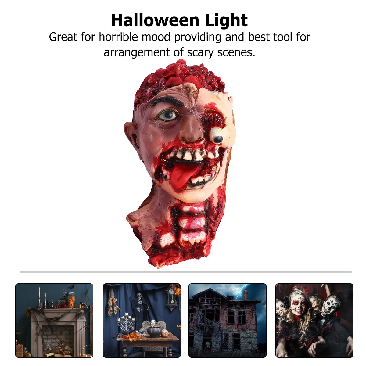 Scary Halloween Head Prop Fake Head For Haunted House Decorations Horror Party Spooky Decor Tricky Novelty Funny
Scary Halloween Head Prop Fake Head For Haunted House Decorations Horror Party Spooky Decor Tricky Novelty Funny