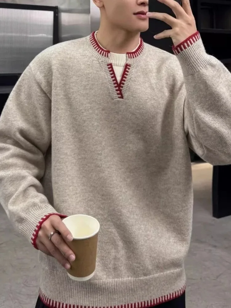 Модный вязаный свитер с цветными блоками, воротником-стойкой и молнией, унисекс, премиум-класса, повседневный, осенний вариант
Модный вязаный свитер с цветными блоками, воротником-стойкой и молнией, унисекс, премиум-класса, повседневный, осенний вариант