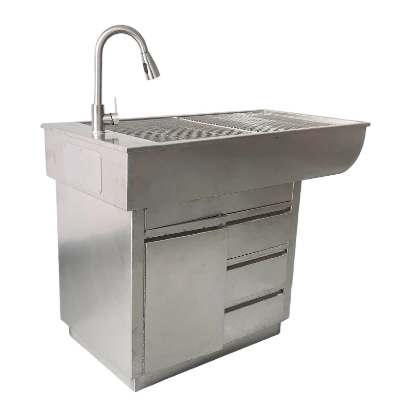 Veterinary Disposal Table Stainless Steel Animal Euthanasia Treatment Table For Veterinary Hospital Clinic Equipment
Veterinary Disposal Table Stainless Steel Animal Euthanasia Treatment Table For Veterinary Hospital Clinic Equipment