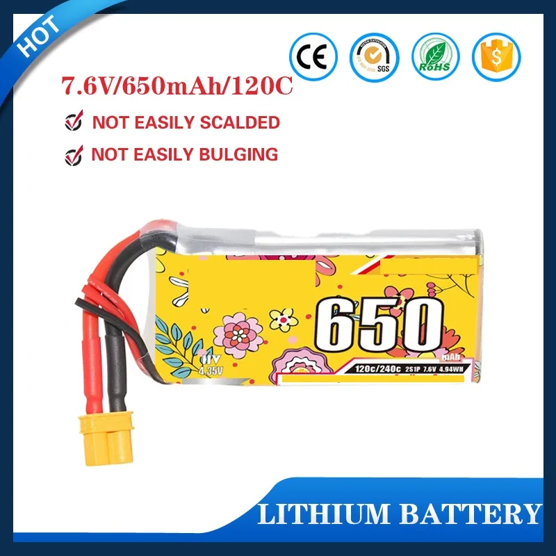 2S 3S 4S 6S Lipo Battery 650mAh 850mAh 120C/240C With XT30 Plug For RC Car Boat RC FPV Drone Helicopter Airplane Parts
2S 3S 4S 6S Lipo Battery 650mAh 850mAh 120C/240C With XT30 Plug For RC Car Boat RC FPV Drone Helicopter Airplane Parts