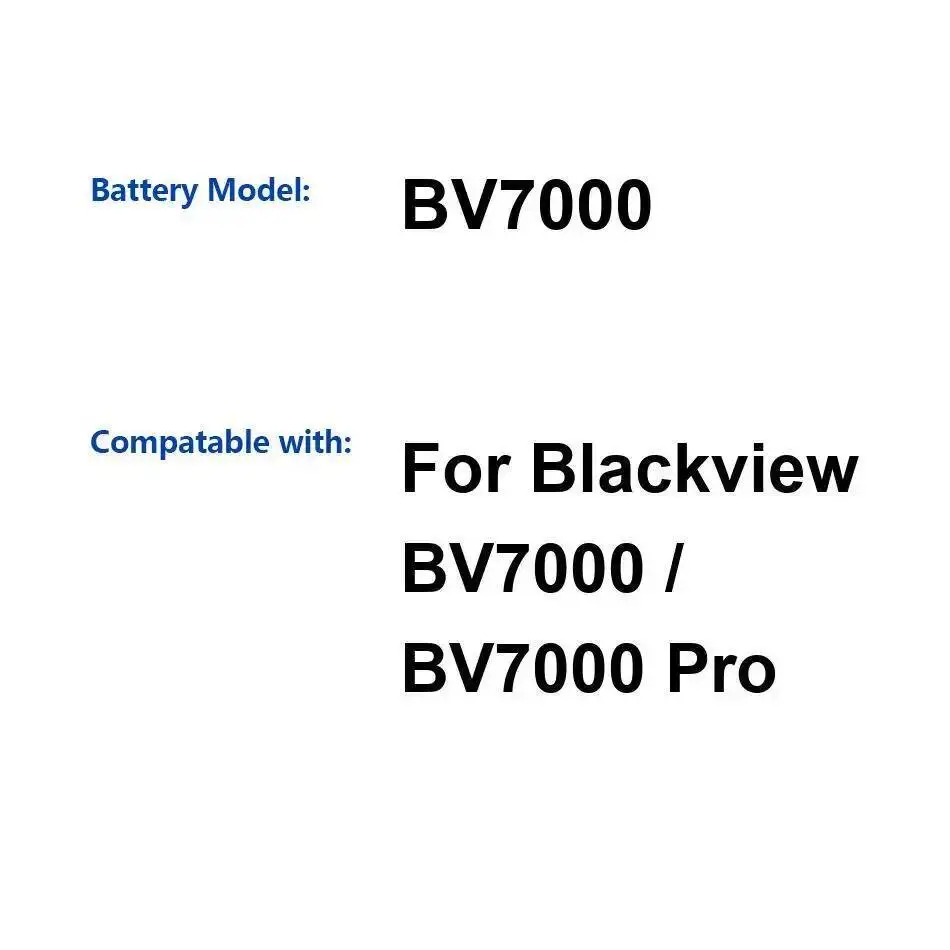 Аккумулятор для мобильного телефона емкостью 3500 мАч для Blackview BV7000 Pro 
Аккумулятор для мобильного телефона емкостью 3500 мАч для Blackview BV7000 Pro