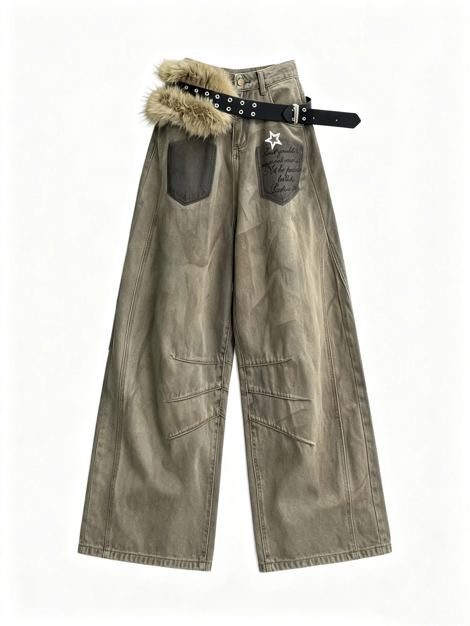 Women Khaki Y2k Gyaru Print Jeans American Vintage Denim Pants Hiphop Grunge Baggy Wide Leg Denim Trousers Alternative Clothes
Women Khaki Y2k Gyaru Print Jeans American Vintage Denim Pants Hiphop Grunge Baggy Wide Leg Denim Trousers Alternative Clothes